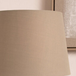 Pacific Lifestyle 35Cm Taupe Tapered Poly Cotton Lampshade For Table Lamps And Floor Lamps - thumbnail 2