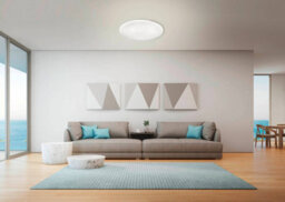Eglo Frania-S Round Metal And Plastic With Crystal Effect Integrated Led Flush Light, (D) 33Cm