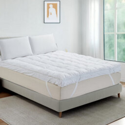 Belofay Dual Layer Mattress Topper ,14Cm Extra Thick Mattress Topper With 100% Polyester Filling - thumbnail 1