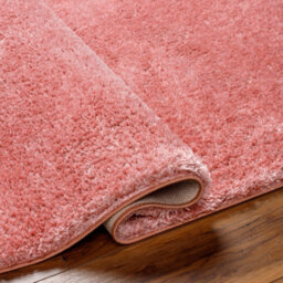 Livabliss Cloudy Shaggy-Solid Color Pink Plush Soft Pile Living Bedroom Rug 160 X 213 Cm Easy Care, Non Shedding - thumbnail 4