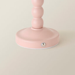 Valuelights Bobble Rose Pink Rechargeable Wooden Table Lamp Base Only - thumbnail 5