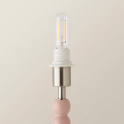 Valuelights Bobble Rose Pink Rechargeable Wooden Table Lamp Base Only - thumbnail 4