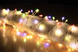 Snowtime 200 4M Copper Wire Cluster Lights W/multi-Colour Leds. 4 Metres In Length And A 5 Meter Lead Wire. - thumbnail 2