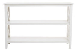 Orsina Three Shelf Wide Ivory Book Case, Pine Wood Tall Book Shelf, Large Book Case For Home & Office - thumbnail 8