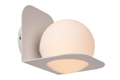 Lucide Davy - Wall Light Bathroom - 1Xg9 - Ip44 - White - image 1