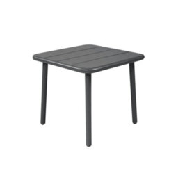 Sweeek - Square Steel Garden Coffee Table Anthracite 45X45X40 Cm - Amelia - thumbnail 2