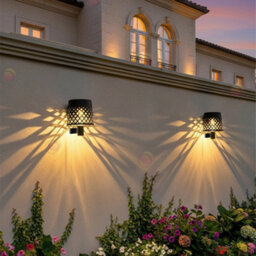 Gardenglow Solar Shadow Wall Light Set Of 2