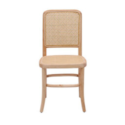 Nordlys Set Of 2  Wood And Rattan Dining Chairs Exotic Boho Dining Room - thumbnail 9
