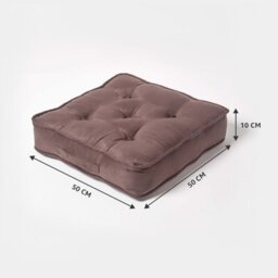 Homescapes Chocolate Brown Faux Suede Armchair Booster Cushion - thumbnail 2