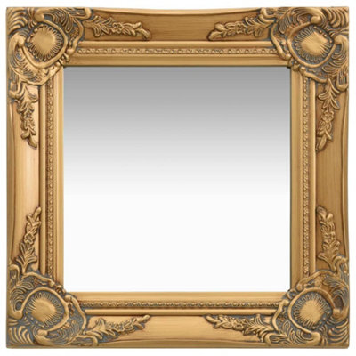 Vidaxl Wall Mirror Baroque Style 40X40 Cm Gold - image 1