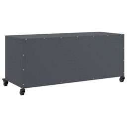 Berkfield Tv Cabinet Anthracite 100.5X39X43.5 Cm Steel - thumbnail 8