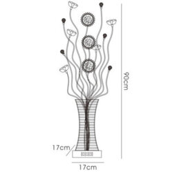 Luminosa Lighting Luminosa (Dh) Majella Table Lamp 4 Light G4 Polished Chrome/black/crystal, Not Led/cfl Compatible - thumbnail 3