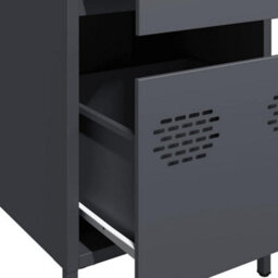 Berkfield Sideboard Anthracite 35X39X73.5 Cm Cold-Rolled Steel - thumbnail 9
