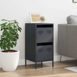 Berkfield Sideboard Anthracite 35X39X73.5 Cm Cold-Rolled Steel - thumbnail 3