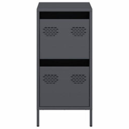 Berkfield Sideboard Anthracite 35X39X73.5 Cm Cold-Rolled Steel - thumbnail 5