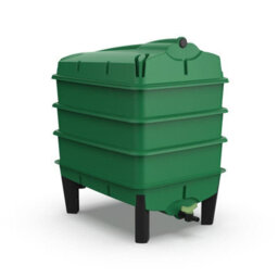 Original Wormery Tiger Wormery 4 Tray Vermicomposting System - Green - Includes Lime Mix, Coir Block & Fine Mesh, 4-Tray Kit - thumbnail 1