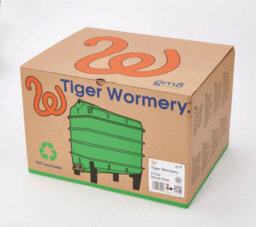Original Wormery Tiger Wormery 4 Tray Vermicomposting System - Green - Includes Lime Mix, Coir Block & Fine Mesh, 4-Tray Kit - thumbnail 6