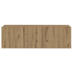 Berkfield Modern Wall Mounted Tv Cabinets 3 Pcs Artisan Oak Engineered Wood - thumbnail 7