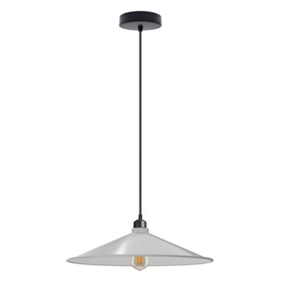 2Pack Cone Lamp Shade Pendant Light Fixtures 22Cm Metal Replacing Hanging Lampshade - image 1