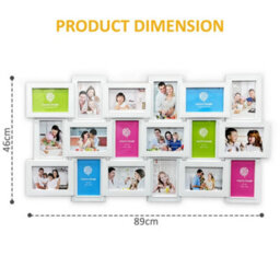 Crystals Multi Photo Frames Home Decor Frames Picture Wall Set Gift Family Love Mr & Mrs - thumbnail 2