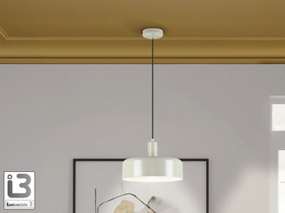 Luminosa Lighting Luminosa Alessia Dome Pendant Ceiling Light Matt Pearl 1Xe27 - Uk Stock - image 1