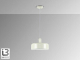 Luminosa Lighting Luminosa Alessia Dome Pendant Ceiling Light Matt Pearl 1Xe27 - Uk Stock - thumbnail 4