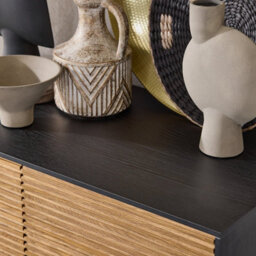 Sobuy Hfsb03-Sch,rattan Sideboard Shoe Storage Cabinet Organiser,black,w83Xd40Xh132 - thumbnail 8