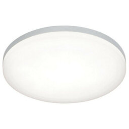Slim Round Led Flush Ceiling Light 22W Cool White Ip44 Sliver Bathroom Lamp