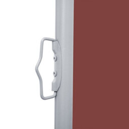 Walplus Retractable Side Awning Garden Sun Shade Canopy Gazebo For Back Door, Porch, Patio Brown 120X1000 Cm - thumbnail 5