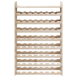 Vidaxl Wine Rack With Top Board 72.5X25X111.5 Cm Solid Wood Pine - thumbnail 5