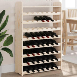 Vidaxl Wine Rack With Top Board 72.5X25X111.5 Cm Solid Wood Pine - thumbnail 1