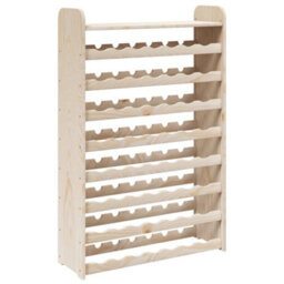 Vidaxl Wine Rack With Top Board 72.5X25X111.5 Cm Solid Wood Pine - thumbnail 7