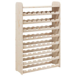 Vidaxl Wine Rack With Top Board 72.5X25X111.5 Cm Solid Wood Pine - thumbnail 2