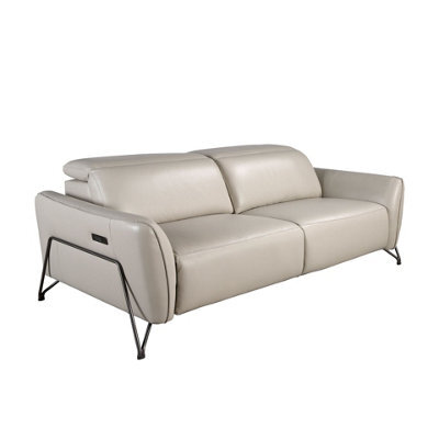 Angel Cerda Stylish 3-Seater Relaxation Sofa In Sand Leather - image 1