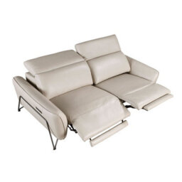 Angel Cerda Stylish 3-Seater Relaxation Sofa In Sand Leather - thumbnail 6
