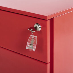 Beliani  Storage Unit Cami Metal Red - thumbnail 8
