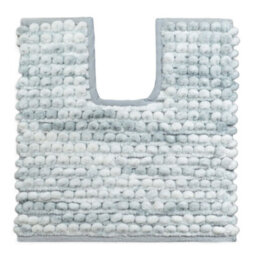 Allure Bath Fashions Marl Chunky Bobble Toilet Mat Non Slip - Grey - thumbnail 1