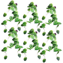 Leaf 6 X 120Cm Artificial Hanging Trailing Plant Alocasia Dragon Scale Green - thumbnail 1