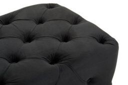 Buttercup Farm Alea Black Velvet Bench - Wood/textile - L45 X W120 X H38 Cm - thumbnail 6