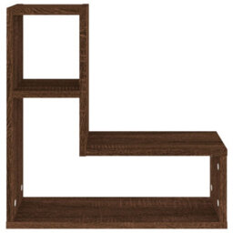 Berkfield Wall Shelves 2 Pcs Brown Oak 50X15X50 Cm Engineered Wood - thumbnail 5