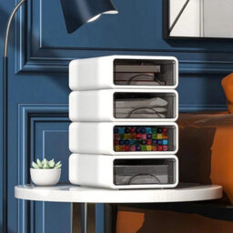 Desk Organizer 4 Tier Stackable Desk Storage Box - thumbnail 3