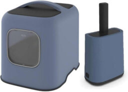 Cat Litter Tray & Scoop Set ,rotho Mypet Biala Cat Litter Box With Scoop - Blue