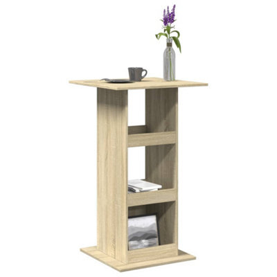 Berkfield Bar Table With Storage Sonoma Oak 60X60X102 Cm Engineered Wood - image 1