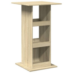 Berkfield Bar Table With Storage Sonoma Oak 60X60X102 Cm Engineered Wood - thumbnail 2