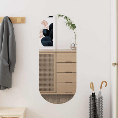 Walplus Minimalistic Aesthetic Wall Mirror 30X70 Cm Glass Oval - image 1