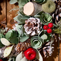 Dibor Winter Forest Treasures Festive Decor Autumn-Winter Front Door Wreath Christmas Wreath 38Cm - thumbnail 5