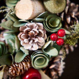 Dibor Winter Forest Treasures Festive Decor Autumn-Winter Front Door Wreath Christmas Wreath 38Cm - thumbnail 4