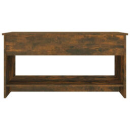Berkfield Modern Coffee Table Smoked Oak 102X50X52.5 Cm Engineered Wood - thumbnail 6