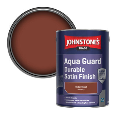 Johnstone's Trade Wood & Metal Aqua Guard Durable Satin Paint Cedar Chest (Ppg1065-7) 5L - image 1