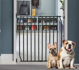Bettacare Screw Fit Metal Dog Gate, Black, 80Cm - 90Cm - thumbnail 6